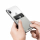 Baseus Back Stick Silicone Card Bag - Θήκη Σιλικόνης για Κάρτες - French Grey - ACKD-B0G
