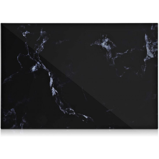 Navaris Μαγνητικός Γυάλινος Πίνακας - 60 x 40cm - Design Black Marble - 45724.06