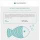 Navaris Cat Scratch Board - Ονυχοδρόμιο - Σανίδα για Γάτες Design Fish - 34x16cm - Turquoise - 48349.04