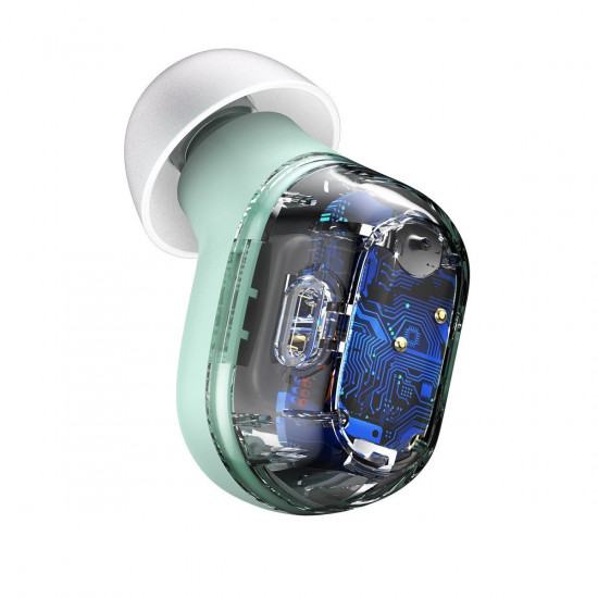 Baseus Encok WM01 Bluetooth 5.0 - Ασύρματα ακουστικά για Κλήσεις / Μουσική - Green - NGWM01-06