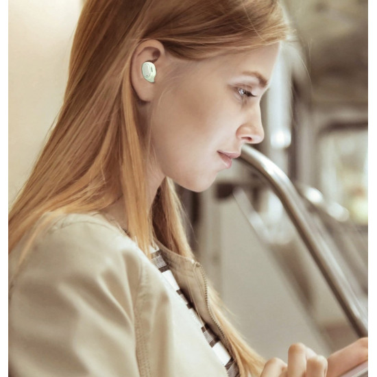 Baseus Encok WM01 Bluetooth 5.0 - Ασύρματα ακουστικά για Κλήσεις / Μουσική - Green - NGWM01-06