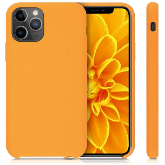 KW iPhone 11 Pro Θήκη Σιλικόνης Rubber TPU - Saffron Yellow - 49726.180