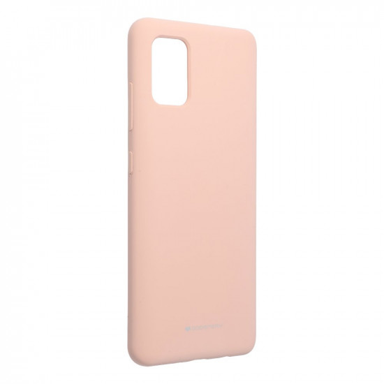 Mercury Samsung Galaxy A51 Silicone Θήκη Σιλικόνης - Pink Sand