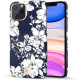 Kingxbar iPhone 11 Pro Max Blossom Series Σκληρή Θήκη με Swarovski Crystals - Lily - Multicolor