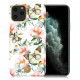 Kingxbar iPhone 11 Pro Max Blossom Series Σκληρή Θήκη με Swarovski Crystals - Peach Flower - Multicolor