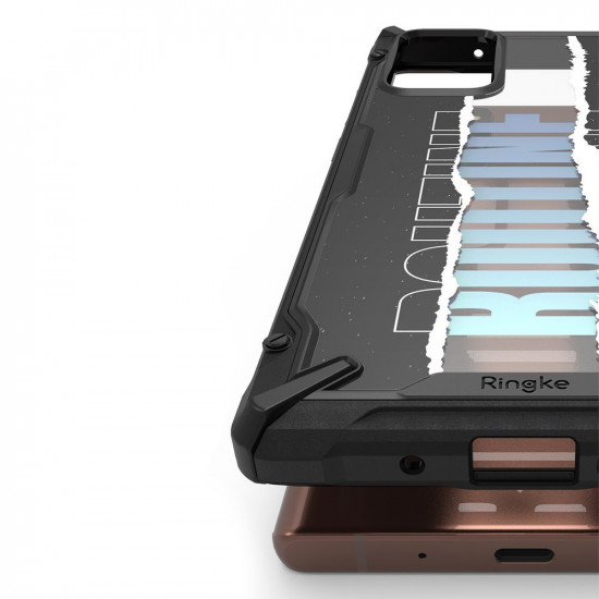 Ringke Samsung Galaxy Note 20 Fusion X Σκληρή Θήκη με Πλαίσιο Σιλικόνης - Design Routine - Black
