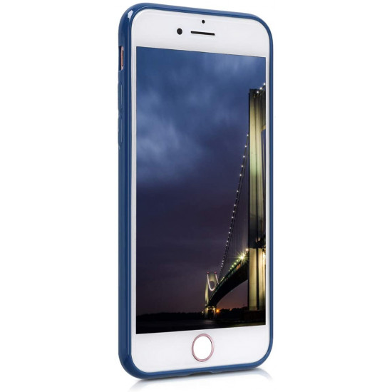 KW iPhone SE 2022 / SE 2020 / 7 / 8 Θήκη Σιλικόνης TPU - Navy Blue - 39458.116