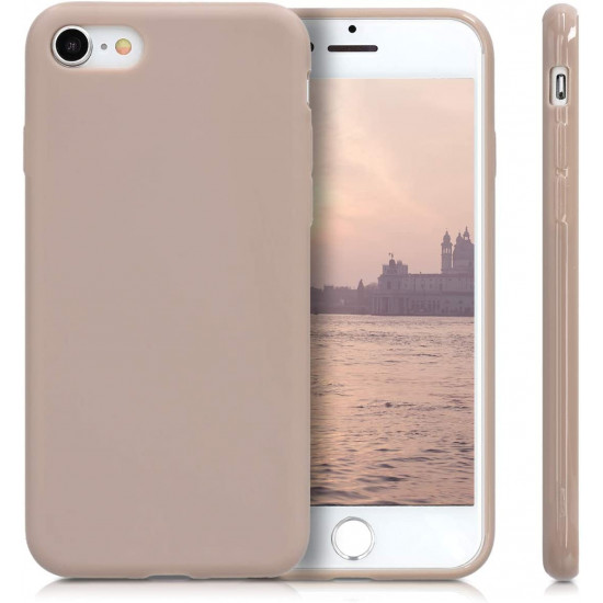 KW iPhone SE 2022 / SE 2020 / 7 / 8 Θήκη Σιλικόνης TPU - Cream Matte - 39458.125