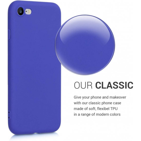 KW iPhone SE 2022 / SE 2020 / 7 / 8 Θήκη Σιλικόνης TPU - Royal Blue - 39458.134