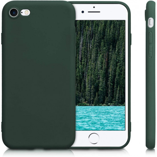KW iPhone SE 2022 / SE 2020 / 7 / 8 Θήκη Σιλικόνης TPU - Moss Green - 39458.169