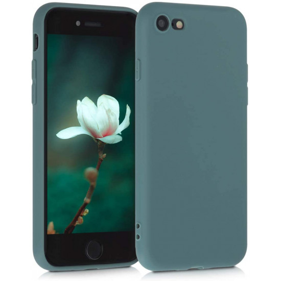 KW iPhone SE 2022 / SE 2020 / 7 / 8 Θήκη Σιλικόνης TPU - Blue Green - 39458.171
