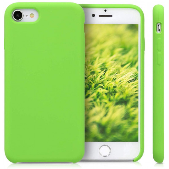 KW iPhone SE 2022 / SE 2020 / 7 / 8 Θήκη Σιλικόνης Rubber TPU - Green - 40225.07