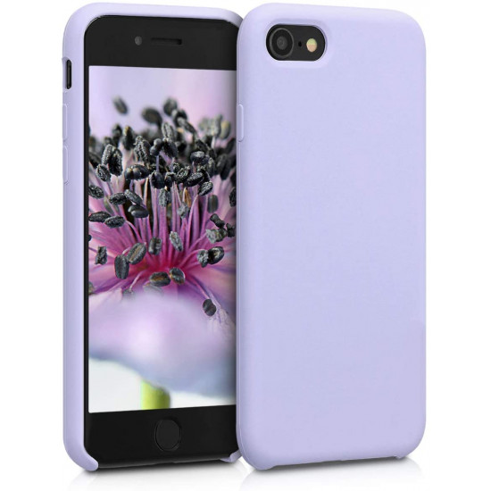 KW iPhone SE 2022 / SE 2020 / 7 / 8 Θήκη Σιλικόνης Rubber TPU - Light Lavender - 40225.139