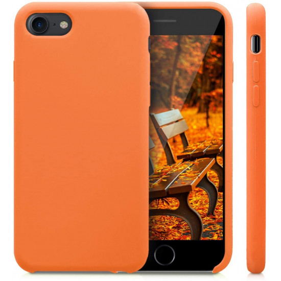 KW iPhone SE 2022 / SE 2020 / 7 / 8 Θήκη Σιλικόνης Rubber TPU - Cosmic Orange - 40225.150