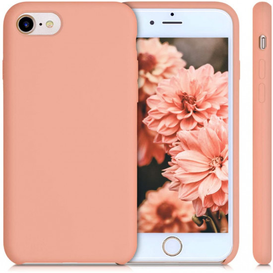 KW iPhone SE 2022 / SE 2020 / 7 / 8 Θήκη Σιλικόνης Rubber TPU - Grapefruit Pink - 40225.199