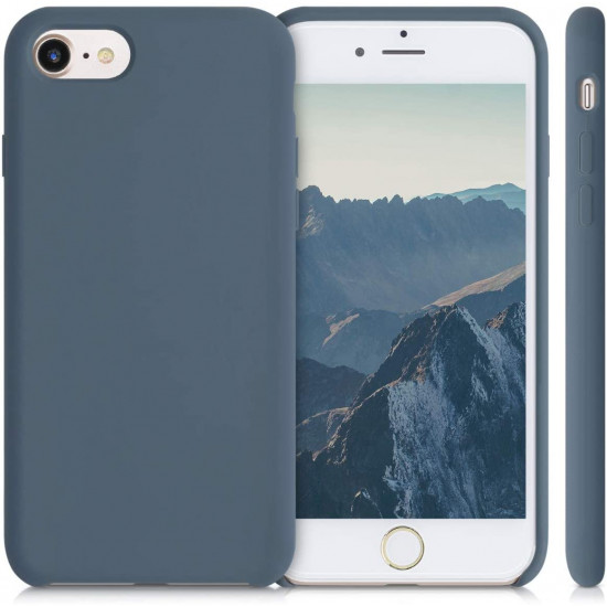 KW iPhone SE 2022 / SE 2020 / 7 / 8 Θήκη Σιλικόνης Rubber TPU - Slate Grey - 40225.202