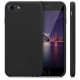 KW iPhone SE 2022 / SE 2020 / 7 / 8 Θήκη Σιλικόνης Rubber TPU - Black Matte - 40225.47