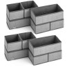 Navaris Σετ με 12 Κουτιά Αποθήκευσης - Grey - 49052.10.22