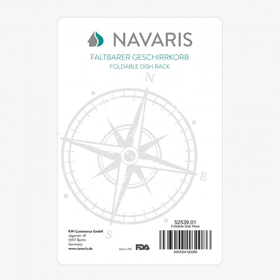 Navaris Στεγνωτήριο Πιάτων - Μαχαιροπίρουνων - Grey / Green - 37 x 27 x12 cm - 52539.01