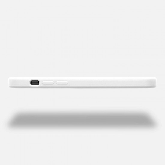 KW iPhone 12 / iPhone 12 Pro Θήκη Σιλικόνης Rubber TPU - White - 52641.02