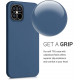 KW iPhone 12 Pro Max Θήκη Σιλικόνης Rubberized TPU - Dark Blue - 52714.17