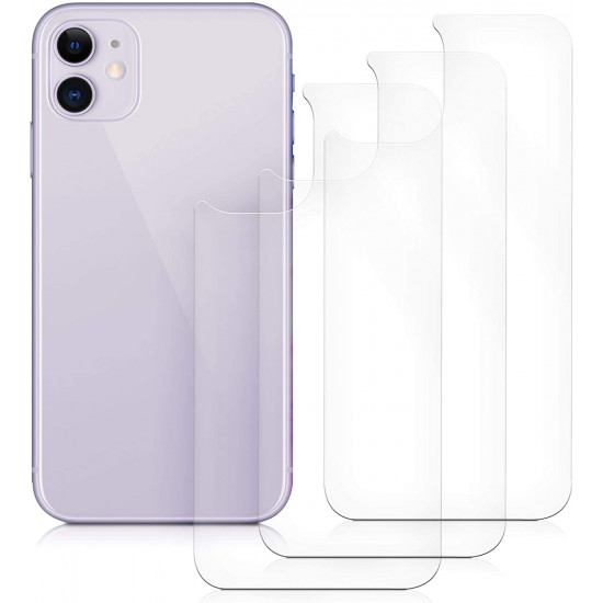 KW iPhone 12 - Τρεις Μεμβράνες Προστασίας Back Cover - Διάφανες - 52754.5
