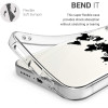 KW iPhone 12 / iPhone 12 Pro Θήκη Σιλικόνης TPU Design Travel Outline - Διάφανη / Black - 53039.01