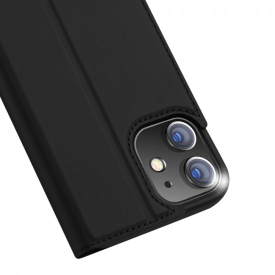 Dux Ducis iPhone 12 / iPhone 12 Pro Flip Stand Case Θήκη Βιβλίο - Black
