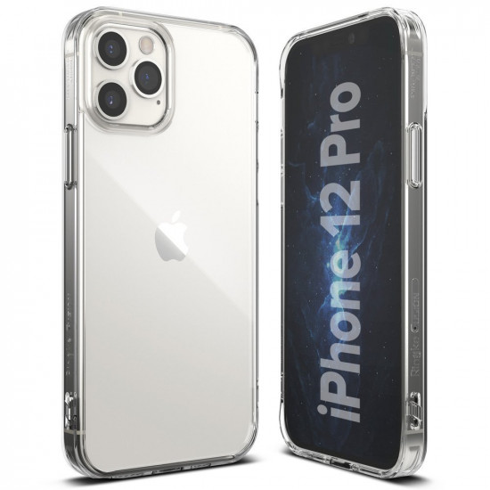 Ringke iPhone 12 / iPhone 12 Pro Fusion Σκληρή Θήκη με Πλαίσιο Σιλικόνης - Διάφανη