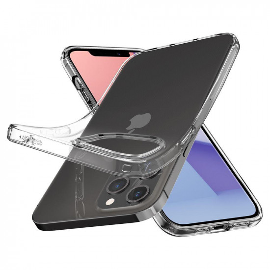 Spigen iPhone 12 / iPhone 12 Pro Liquid Crystal Θήκη Σιλικόνης - Crystal Clear