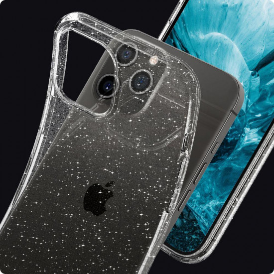 Spigen iPhone 12 / iPhone 12 Pro Liquid Crystal Θήκη Σιλικόνης - Glitter Crystal