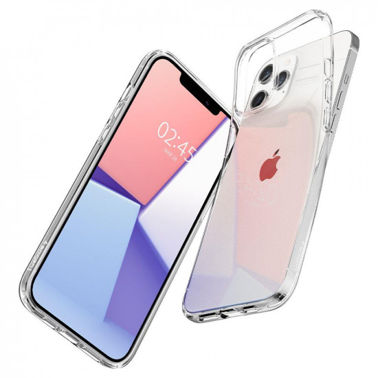 Spigen iPhone 12 Pro Max Liquid Crystal Θήκη Σιλικόνης - Crystal Clear