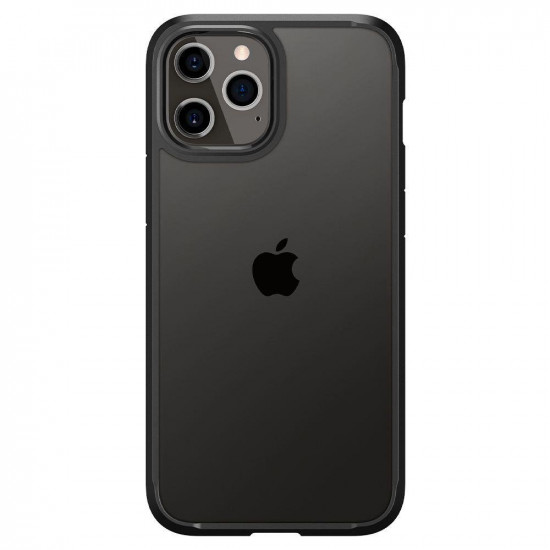 Spigen iPhone 12 / iPhone 12 Pro Ultra Hybrid Σκληρή Θήκη με Πλαίσιο Σιλικόνης - Matte Black