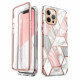 i-Blason iPhone 12 / iPhone 12 Pro Cosmo Σκληρή Θήκη με Πλαίσιο Σιλικόνης και Προστασία Οθόνης - Marble
