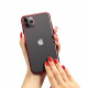 Forcell iPhone 12 mini New Electro Matt Θήκη Σιλικόνης TPU - Red - Ημιδιαφανή