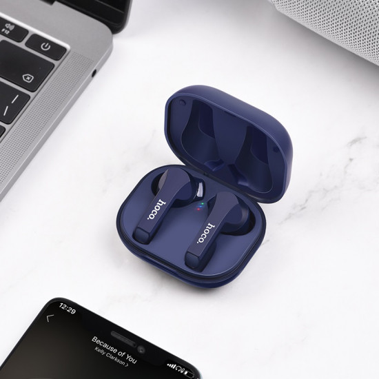Hoco Pleasure ES34 Wireless Earphones Bluetooth 5.0 - Ασύρματα ακουστικά για Κλήσεις / Μουσική - Blue