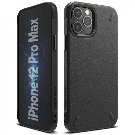 Ringke iPhone 12 Pro Max Onyx Durable TPU Case Θήκη Σιλικόνης - Black