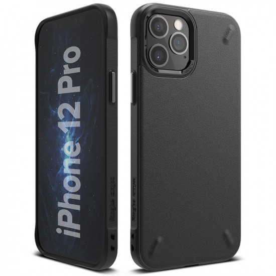 Ringke iPhone 12 / iPhone 12 Pro Onyx Durable TPU Case Θήκη Σιλικόνης - Black