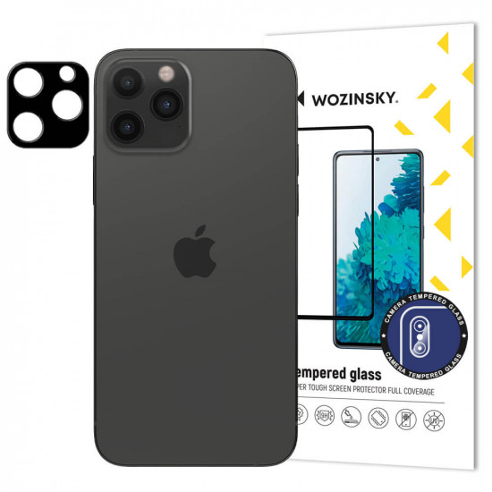 Wozinsky iPhone 12 Pro Max Αντιχαρακτικό Γυαλί 9H για την Κάμερα - Black
