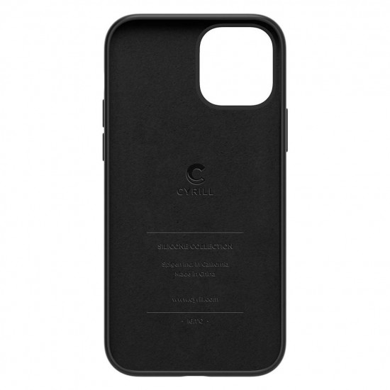 Cyrill iPhone 12 Pro Max Silicone Collection Θήκη Σιλικόνης - Black