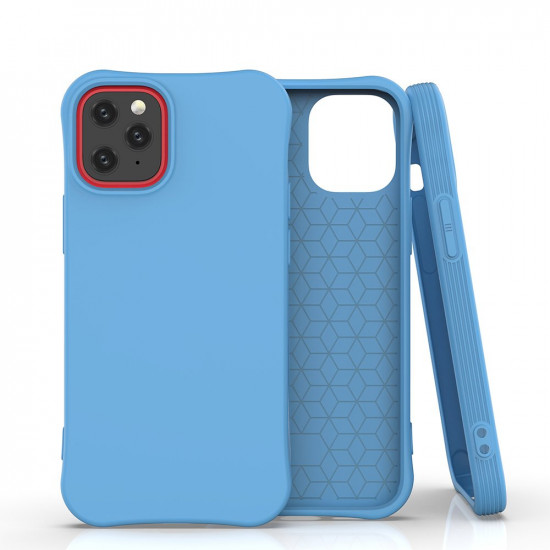 OEM iPhone 12 / iPhone 12 Pro Soft Color Θήκη Σιλικόνης - Blue