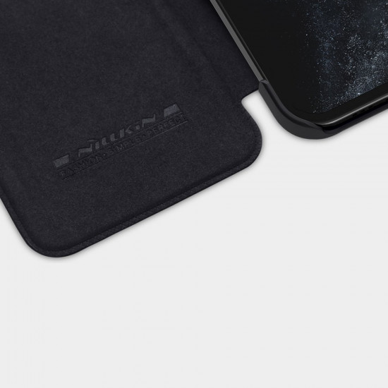Nillkin iPhone 12 / iPhone 12 Pro Qin Leather Flip Book Case Θήκη Βιβλίο - Black