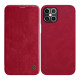 Nillkin iPhone 12 Pro Max Qin Leather Flip Book Case Θήκη Βιβλίο - Red