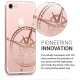 KW iPhone SE 2022 / SE 2020 / 7 / 8 Θήκη Σιλικόνης TPU Design Navigational Compass - Rose Gold - Διάφανη - 39459.36