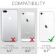 KW iPhone SE 2022 / SE 2020 / 7 / 8 Θήκη Σιλικόνης TPU Design V Sign - Black - Διάφανη - 41448.22