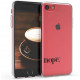 KW iPhone SE 2022 / SE 2020 / 7 / 8 Θήκη Σιλικόνης TPU Design Nope - Black - Διάφανη - 41448.20