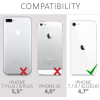 KW iPhone SE 2022 / SE 2020 / 7 / 8 Θήκη Σιλικόνης TPU Design Travel and Explore - Gold - Διάφανη - 51618.10