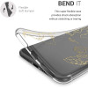 KW iPhone SE 2022 / SE 2020 / 7 / 8 Θήκη Σιλικόνης TPU Design Travel and Explore - Gold - Διάφανη - 51618.10