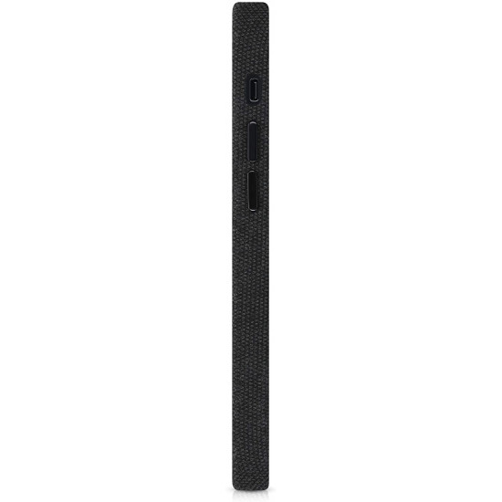 KW iPhone 12 mini Θήκη Σιλικόνης TPU Canvas - Dark Grey - 52741.19