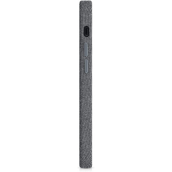 KW iPhone 12 mini Θήκη Σιλικόνης TPU Canvas - Grey - 52741.22
